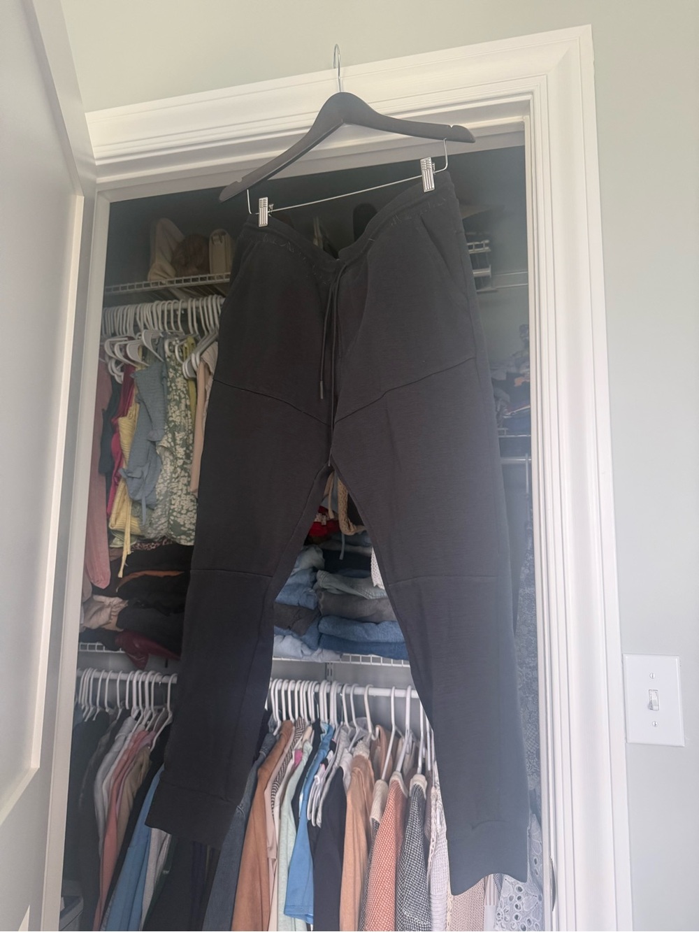 Express Black Cozy Drawstring Joggers